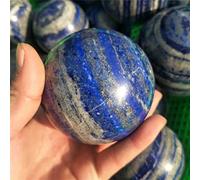home decoration 60MM-90MM1 Piece of Natural Crystal Home Decoration Lapis Lazuli Ball Great Choice for Home Decoration (Color : 65mm-70mm)