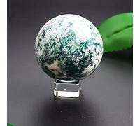 home decoration 65mm-70mm Natural Crystal Ball Moss Agate Stone 1pc Room Decoration