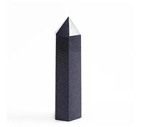 home decoration 70mm-80mm Natural Crystal Blue Gold Sand Stone Tower Quartz Point for Feng Shui 1pc Suitable for Home Room Decoration