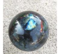 home decoration 75MM-90MM 1 Piece of Beautiful Natural Labradorite Sphere Decorative Crystal Ball Great Choice for Home Decoration (Color : 75mm)