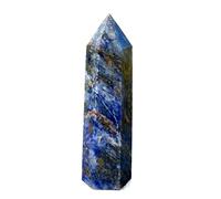 home decoration 80mm Natural Blue Striped Stone Crystal Obelisk Quartz Crystal Column. Beautiful Crystal