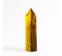 home decoration 85mm-95mm Natural Yellow Tiger Eye Stone Column Quartz Rod Crystal Point 1pc Suitable for Home Room Decoration