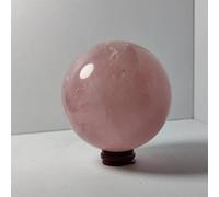 home decoration 9-10cm Natural Pink Rose Magic Quartz Crystal Ball Sphere Decor with Bases Great Choice for Home Decoration