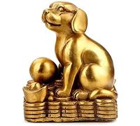 Home Decoration Abstract Chinese Zodiac Feng Shui Statue Sculpture Figurine Room Decor Crafts Ornament Gifts Pure Brass Guardian Attract Wealth And Good Luck Best Housewarming Congratulatory
