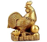 Home Decoration Abstract Chinese Zodiac Feng Shui Statue Sculpture Figurine Room Decor Crafts Ornament Gifts Pure Brass Guardian Attract Wealth And Good Luck Best Housewarming Congratulatory