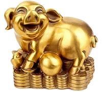 Home Decoration Abstract Chinese Zodiac Feng Shui Statue Sculpture Figurine Room Decor Crafts Ornament Gifts Pure Brass Guardian Attract Wealth And Good Luck Best Housewarming Congratulatory