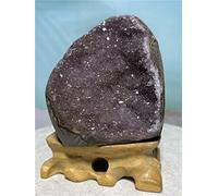 home decoration Amethyst Rough Natural Amethyst and Crystal Gems Uruguay Raw Aesthetic Room Decor Home+Stand JIZTGEDM