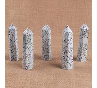 home decoration Beautiful Crystal 1pc 80mm-90mm Natural Quartz Tower Crystal Wands White and Black Stone Points in Decor