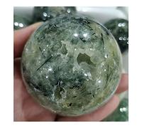 home decoration Beautiful Crystal Natural Raw Prehnite Crystal Ball Grapestone Sphere Stones for Jewelry Furnish and Decorate Minerals (Size : 8-8.5cm)