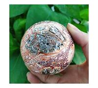 home decoration Beautiful Crystal Natural Red Leopard Crystal Balls Landscape Stone Folk Crafts Piebald Stripe Sphere Wildcats Modern Decor (Size : 5-6cm)