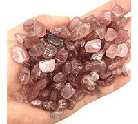 home decoration Beautiful Natural Lapis Lazuli Purple Garnet Crystal Stone Crystal Blue lace Agate Natural Quartz Crystal (Color : Strawberry)