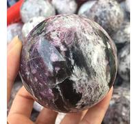 home decoration Beautiful Natural Plum Blossom Tourmaline Sphere Gemstone Ball Suitable for Home Draw