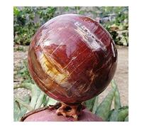 home decoration Big Natural Wood Sphere Stone Ball Rock Quartz Crystal Gift Wooden Base Reiki Home Decor Room Decoration