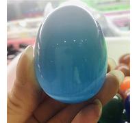 home decoration Blue Cat's Eye Stone Egg Shaped Specimen Gemstone Crystal Reiki Natural Stones and s