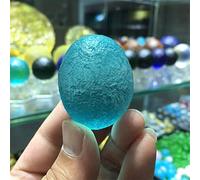 home decoration Blue Grindstone Czech Meteorite Egg Impact Glass Beads Rough Stone Crystal Stone Beautiful Crystal