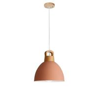 Home Decoration Ceiling Chandeliers, Wood Pendant Light, Industrial Color Hanging Lamp, Nordic Minimalist Small Lighting Fixture for Restaurant, Dining Room, Bedroom, Kitchen, Bar(Pink)