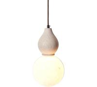 Home Decoration Cement Personalized and Creative Gourd Shaped Chandelier Wood Rural Farmhouse Lighting Light Retro Table Bedroom Bedside Pendant Lamp Restaurant
