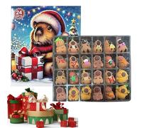 | Home Decoration - Collectable Countdown with Toys Capybara - For December Party Holidays Wreaths Tree Shelf Living Room Office
