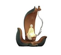 Home Decoration Creative Chinese Ceramic Backflow Incense Burner Zen Decor Desktop Retro Decoration Holder Hand-Made
