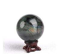 home decoration Crystal Ball Home Decoration Natural Quartz Slender Crystal Ball,Elongated Feldspar,50-60mm (Color : Elongated Feldspar, Size : 70-80mm)
