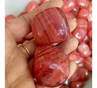 home decoration Crystal Decoration 100g Red Quartz Melting Crystal Tumbled Stone Red Crystal Quartz Minerals Home Desk Aquarium Decoration Home Decor Beautiful Gifts Draw