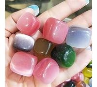 home decoration Crystal Decoration 15mm-20mm Natural Color Cat Eye Crystal Quartz Tumbled Stone for 200g Home Decor Beautiful Gifts Draw