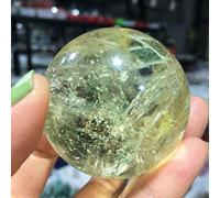home decoration Crystal Decoration 1PC Citrine Stones Ball Natural Yellow Quartz Stone Sphere Crystal Fluorite Ball Gemstone 50mm Home Decoration