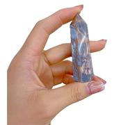 home decoration Crystal Decoration 1pc Natural Crystal Point Black Moonstone Stone Quartz Tower Orange Wand Ornament for Home Decor Stone Home Decoration