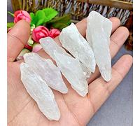 home decoration Crystal Decoration 1pcs 4-6cm Natural White Quartz Crystal Stone Rock Chips Collection Natural Crystal Fish Tank Stone Home Decor Beautiful Gifts Draw