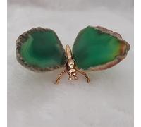 home decoration Crystal Decoration 1pcs Natural Agate Slice Butterfly Stones Quartz Home Decor Gift Home Decoration Home Decor Beautiful Gifts Draw