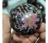 home decoration Crystal Decoration About 60mm Natural Plum Blossom Tourmaline Crystal Gemstone Sphere Crystal Ball Wedding Decor Home Decor Beautiful Gifts draw
