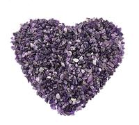 home decoration Crystal Decoration Amethyst Gravel Polished Rock Crystal Tumbled Stone gifte Home Decor Beautiful Gifts Draw(Size:100g)
