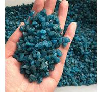 home decoration Crystal Decoration Natural Blue Apatite Rough Stones Crystal Gravel Minerals Home Decor Beautiful Gifts Draw(Size:300g)