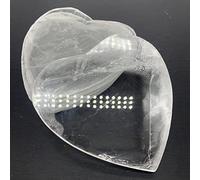 home decoration Crystal Decoration Natural Clear Gypsum Loving Heart Shape Crystal Polished Stones Hand Carved Home Decoration Gifts Home Decor Beautiful Gifts Draw