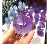 home decoration Crystal Decoration Polished feng Shui Crystal Natural Purple Amethyst Gemstone Tower for Home Decoration(Size:60-80g)