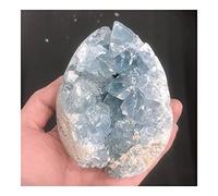 home decoration Crystal Natural Crystal Quartz Blue Calcite Cluster Geode Specimen Freeform Stones Reiki Aquarium Decoration Accessories Gemstone Crystal (Size : Around 1kg)