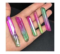 home decoration Decoration 5Pcs Irregular Quartz Crystal Original Stone Crystal Point Rod and Minerals for Gifts Home Decoration, Natural Beautiful Crystals (Color : Blue)