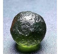 home decoration Decoration Natural Moldavite Czech Meteorite Impact Glass Beads Rough Stone Crystal Stone Decorative Home Crystal (Size : 16-17mm)