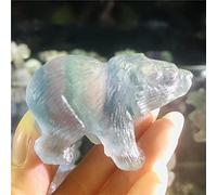 home decoration Decorative Crystal Natural Fluorite Bear Carved stone Animals Stones and Crystals Home Decoration fine Gifts Home Decor Crystal