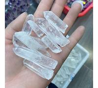 home decoration Electroplated Red Titanium Quartz Crystal Stones Decor Natural Quartz Crystals,500g (Size : White)