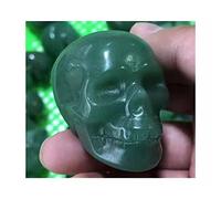 home decoration Gemstones Skulls Natural Hand Carved Green urine Mini Skulls 2inch for Home Decoration