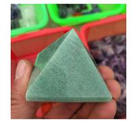 home decoration Green Dongling Natural Jade Crystalline Pyramid Home Decoration Crystal (Size : 35-40mm)