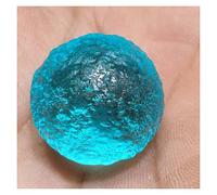 home decoration Green Gem Meteorite Class Czech Sphere Ball 20mm Crystal (Color : Sky Blue)