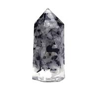 home decoration Hand Drop Glue Crystal Gravel Ornament Crystal Column Degaussing Yoga Purple Powder White Resin Crystal Column Calming Decor (Color : E, Size : One Size)