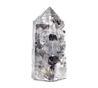 home decoration Hand Drop Glue Crystal Gravel Ornament Crystal Column Degaussing Yoga Purple Powder White Resin Crystal Column Calming Decor (Color : XS, Size : One Size)