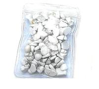 home decoration Health & Household Natural Crystal Rough Stone Tiger Eye Amazonite White Crystal Fish Tank Stone Flower Pot Decoration Buddhism Gravel (Color : White Turquoise, Size : 7-9mm)