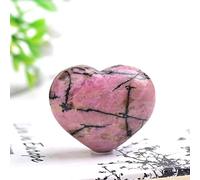 home decoration Home 1PC Natural Rosy Quartz Heart Shaped Hand Carved Polished Love Crystal Reiki Stone Souvenir Home Decor Collectible Gifts