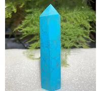home decoration Home 80-100G Natural Turquoise Crystal Wand Pink Quartz Point Gemstone Tower 1PCS (Size : 1pc)