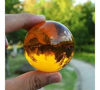 home decoration Home Amber Natural Quartz Magic Crystal Ball Orb 40/50/60mm (Size : 40mm)