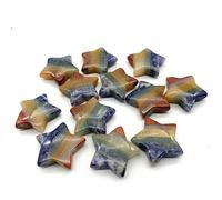home decoration Home Decor, 1 PC Natural 7 Crystals Star Shaped Quartz DIY Polished Stone Decor Natural Crystals Gifts,Natural Crystal Draw